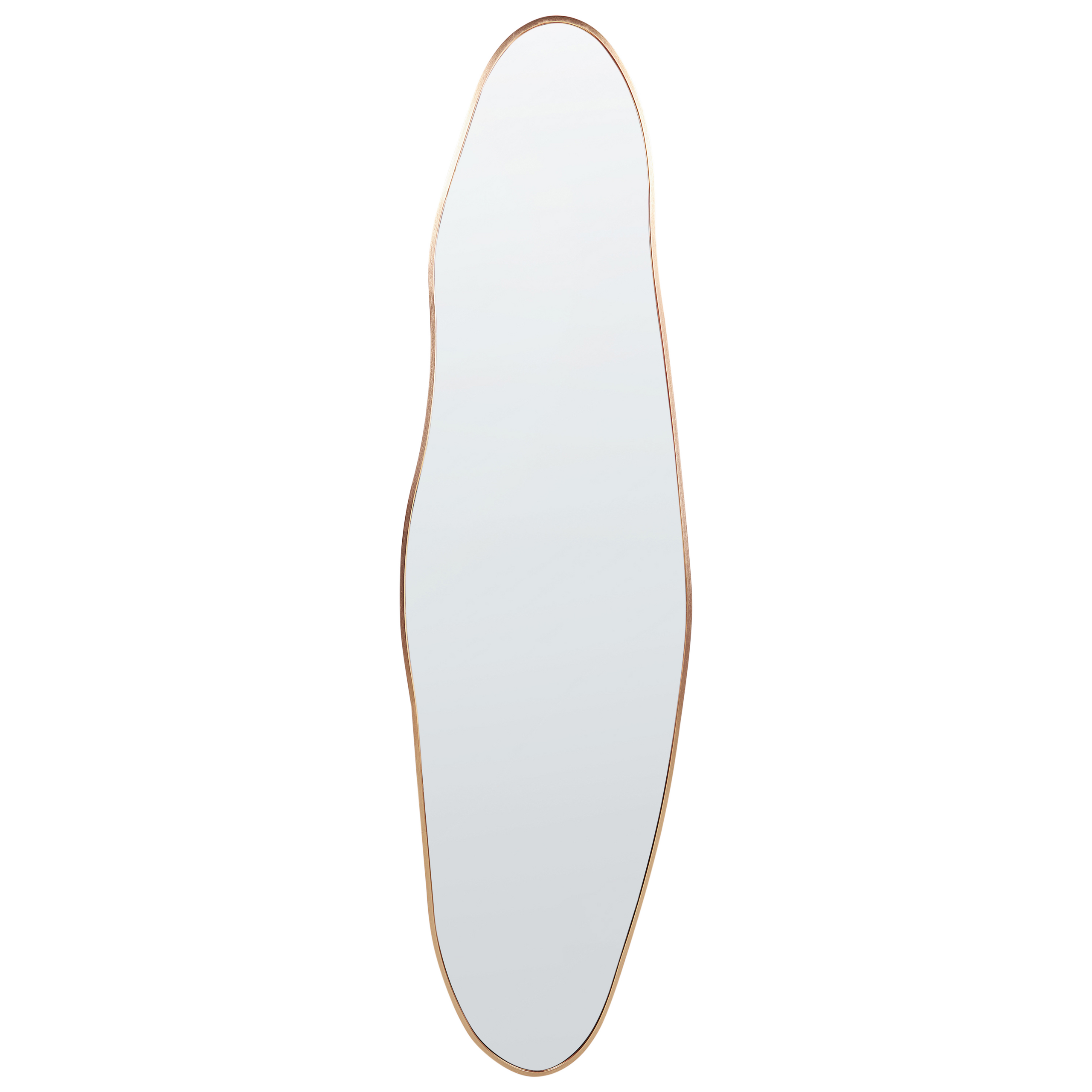 Väggspegel SALINS 47 cm 160 cm Metall Guld