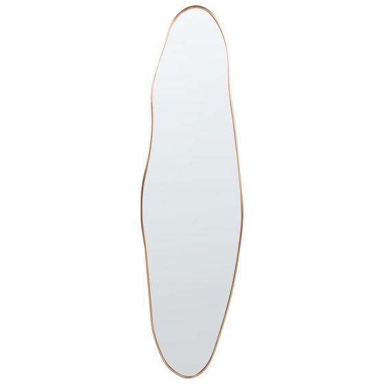 Väggspegel SALINS 47 cm 160 cm Metall Guld