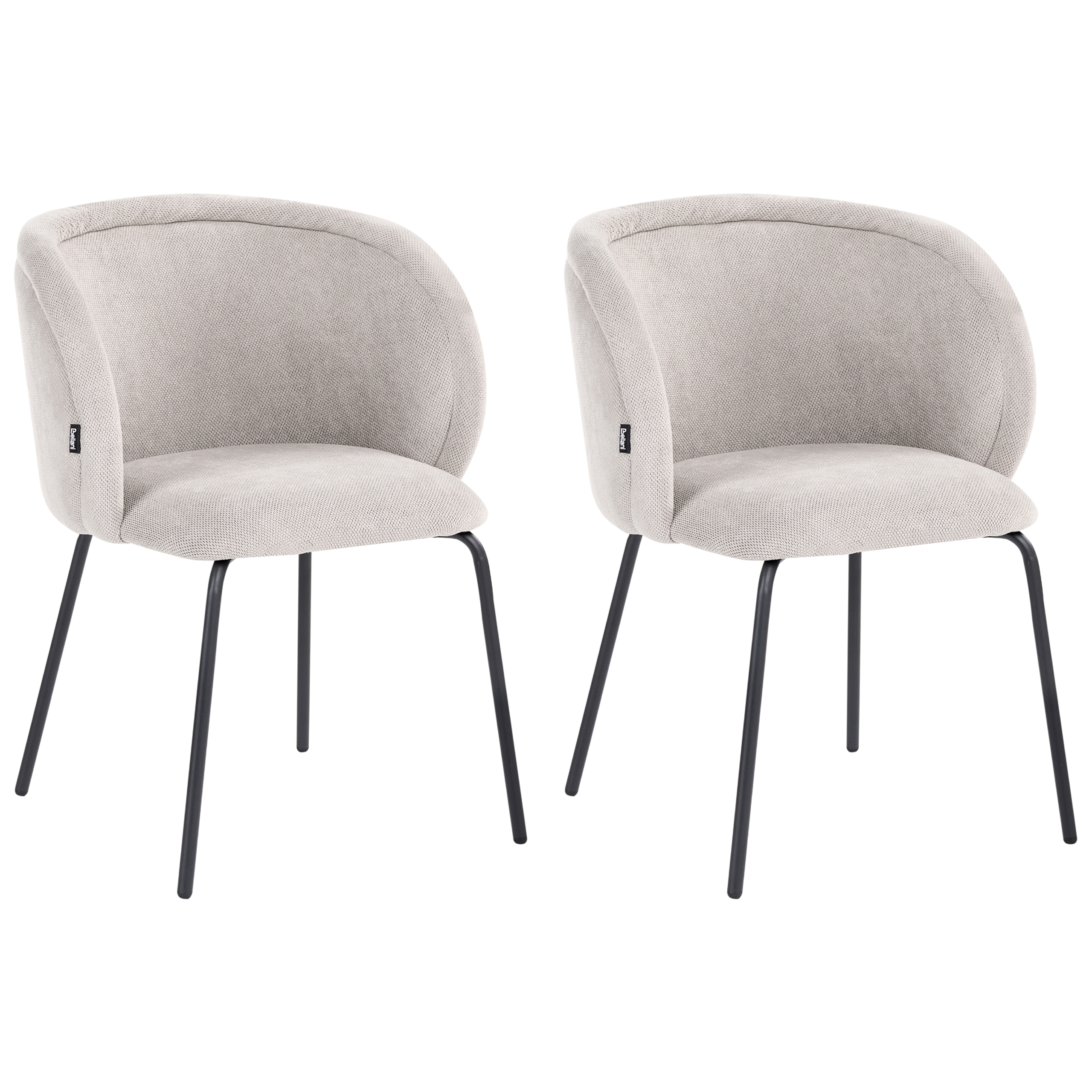 Set med 2 matstolar SARASOTA Off-White