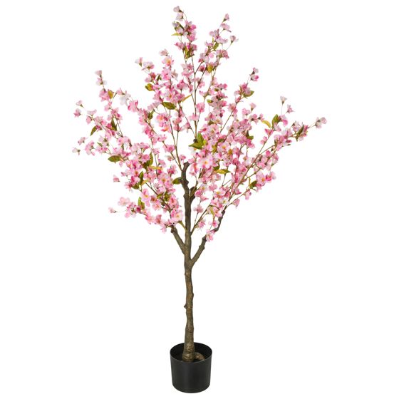 Konstgjord växt CHERRY TREE 152 cm Rosa