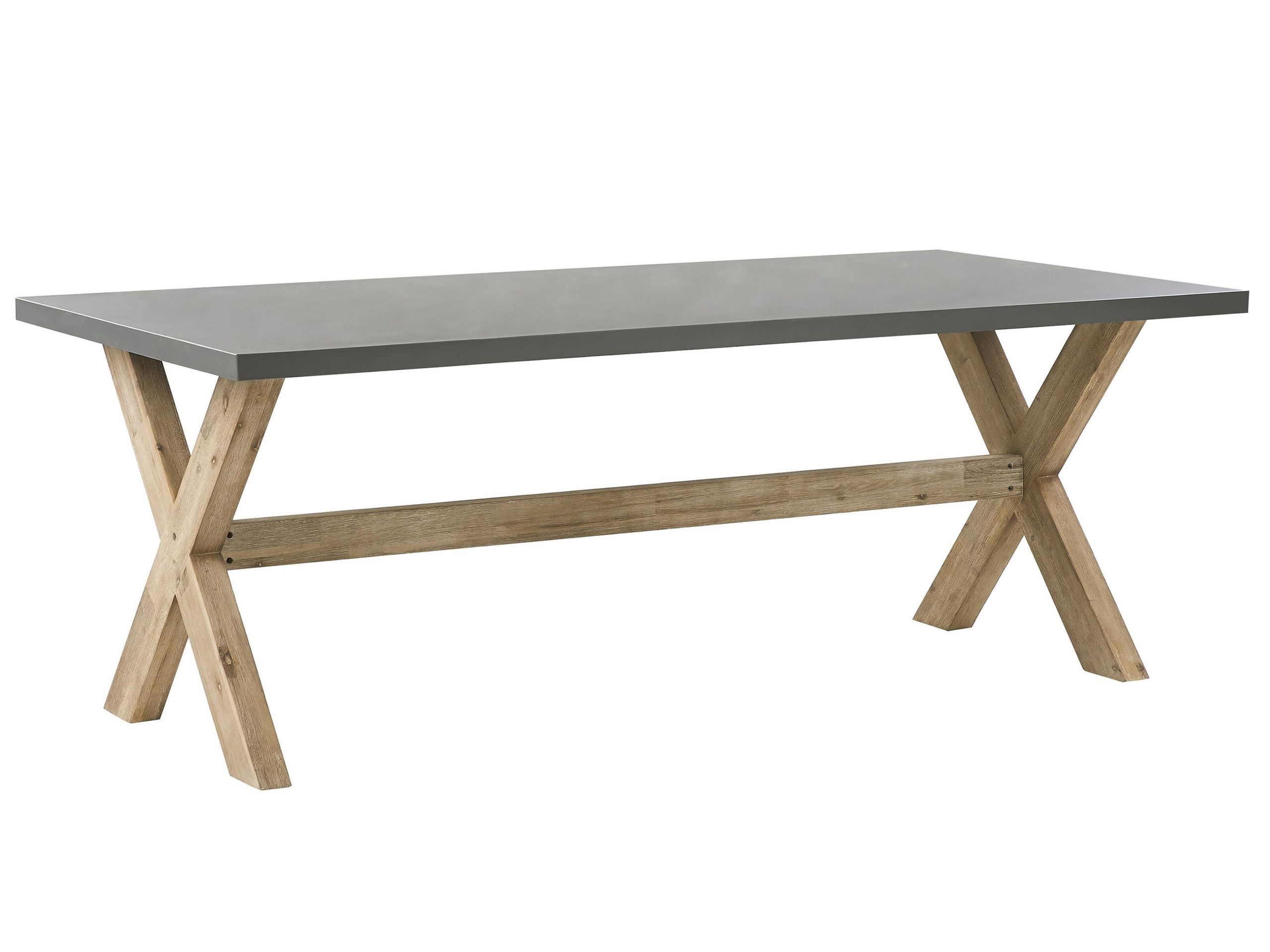 Trädgårdsmatbord OLBIA 200 cm 100 cm Betong Grå