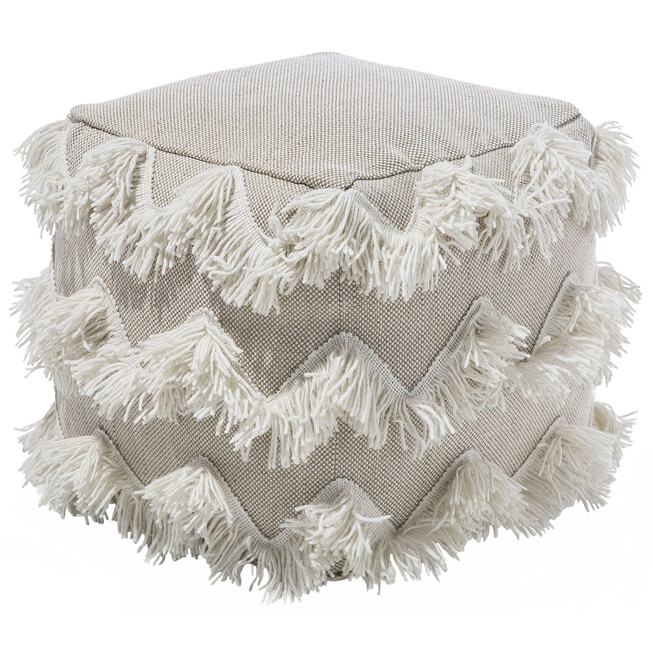 Sittpuff NASHIK Bomull Beige