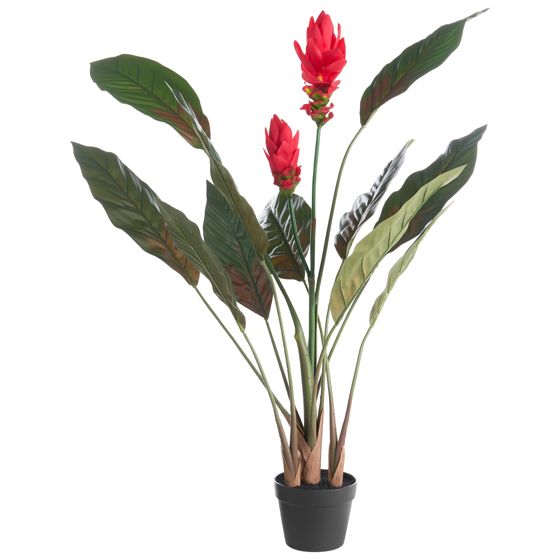 Konstgjord växt PURPURATA 130 cm Röd