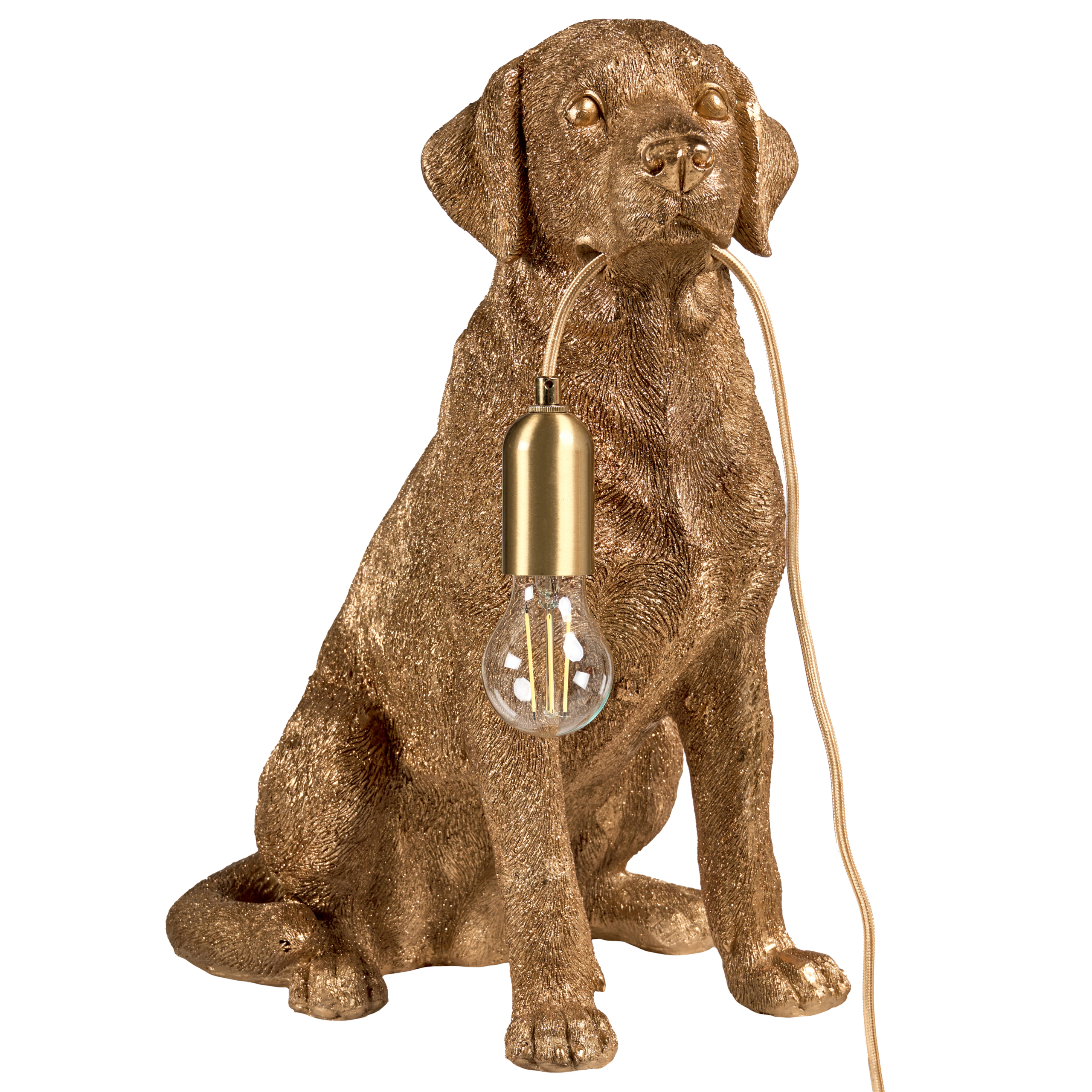 Bordslampa Hund MARLEY Guld