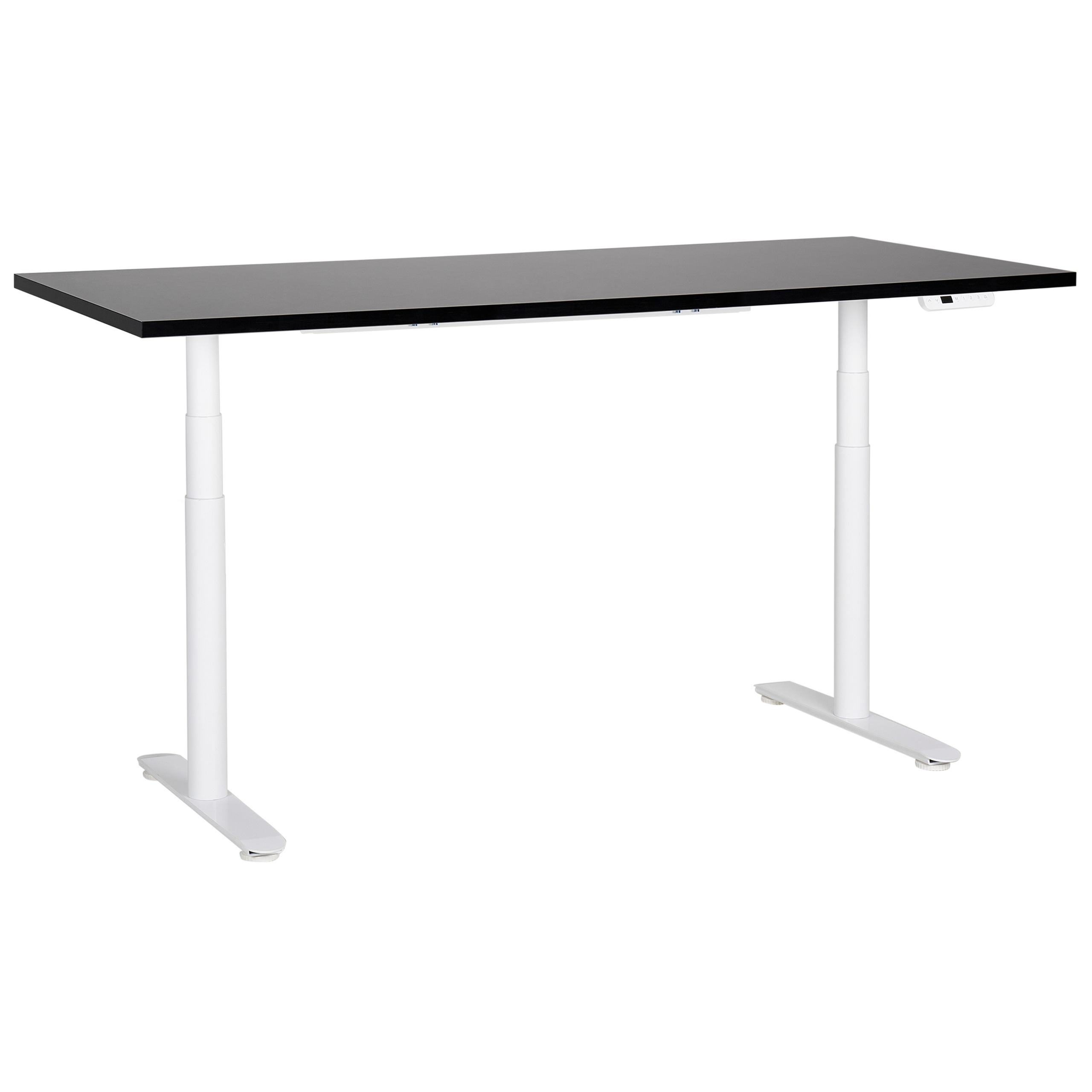 Elektriskt höj- och sänkbart skrivbord DESTINAS 180 cm 80 cm Svart/ Vit