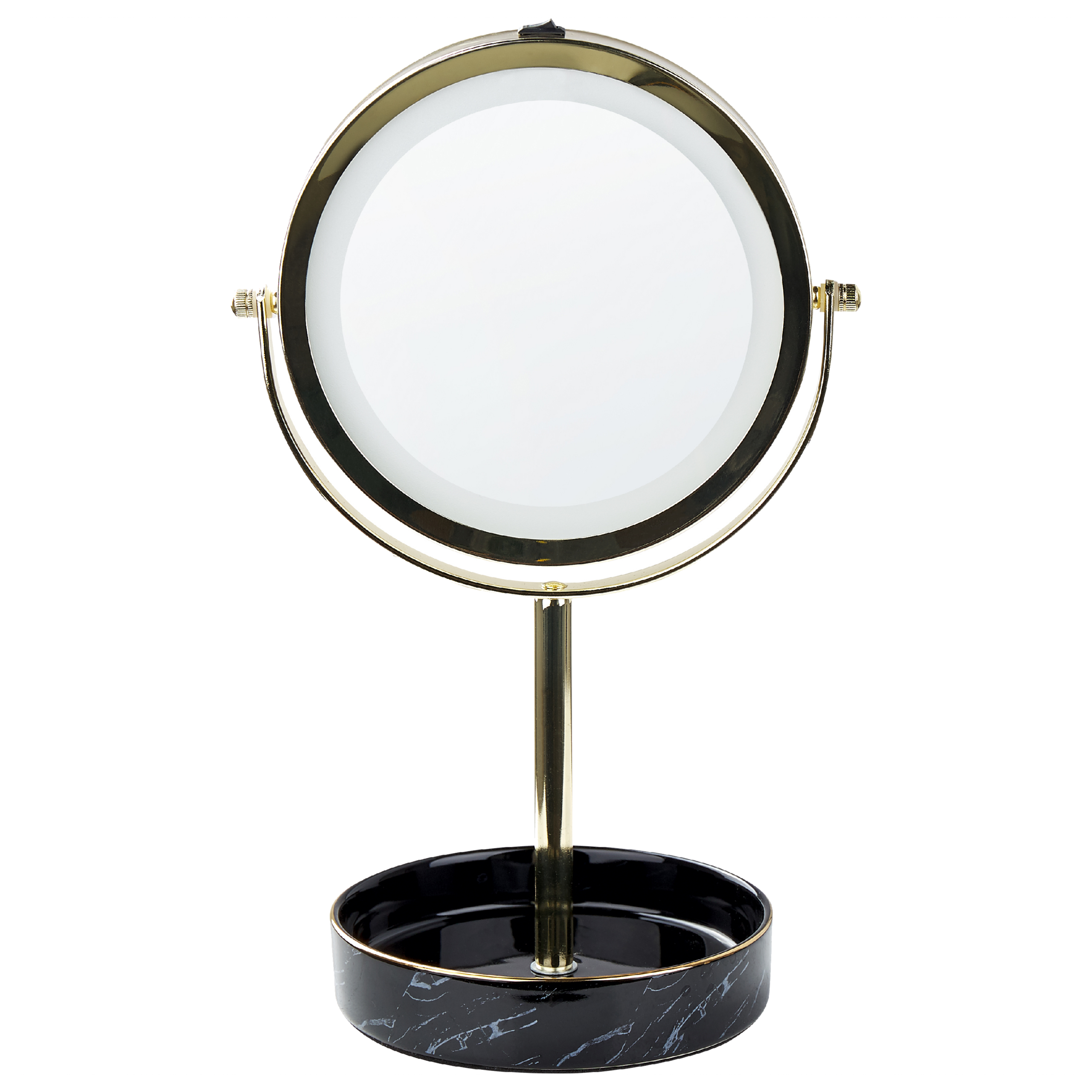 Sminkspegel LED SAVOIE Svart/ Guld