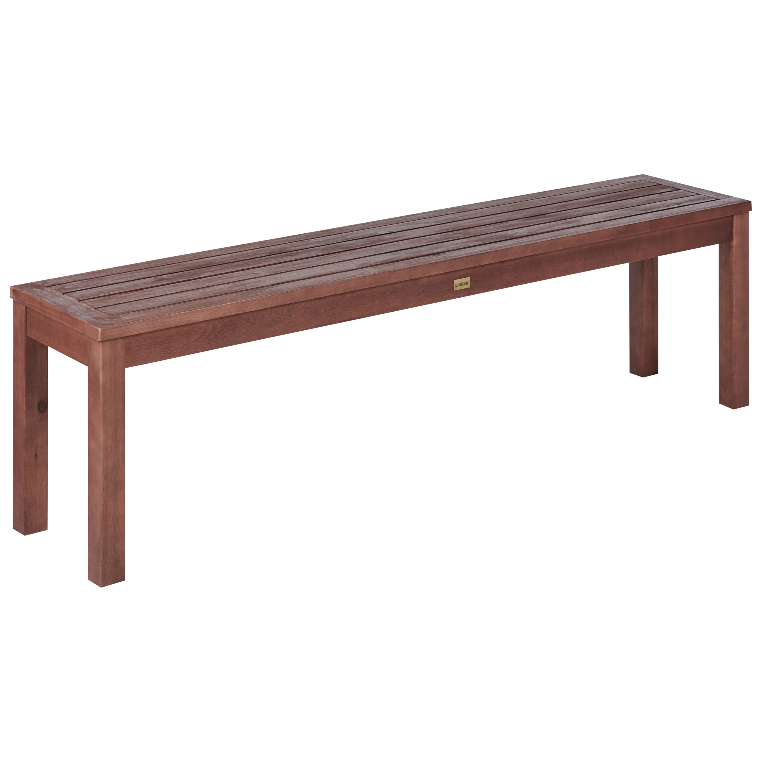 Trädgårdsbänk TUSCANIA 160 cm Eukalyptusträ Mörkbrun