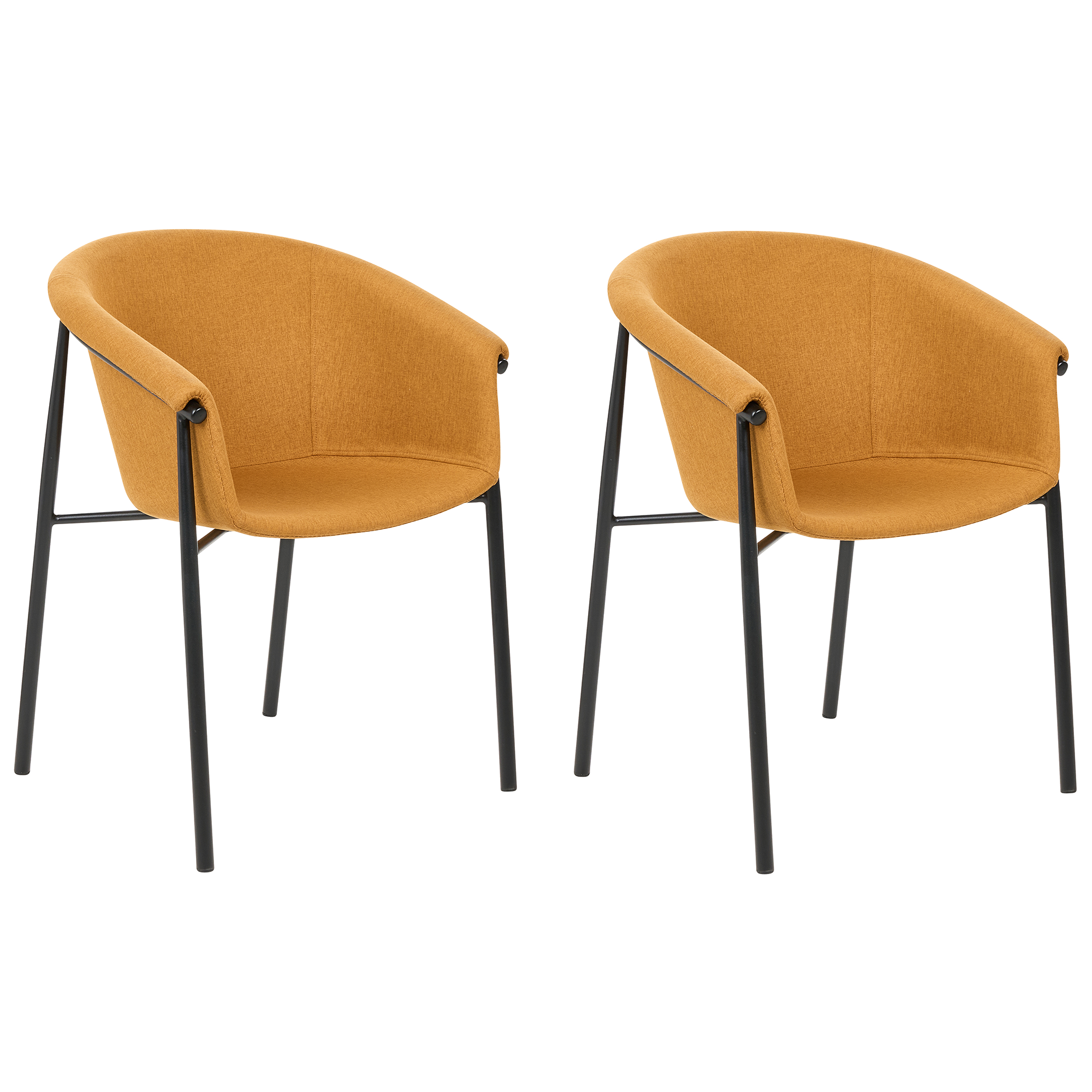 Set med 2 matstolar AMES Orange