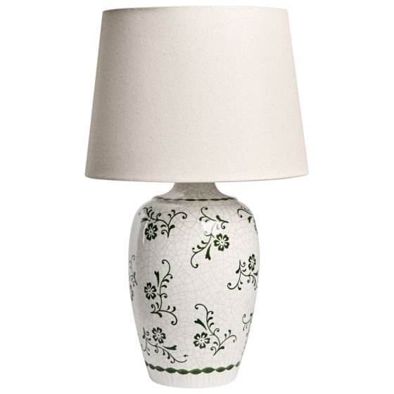 Bordslampa JINNY Keramik Vit