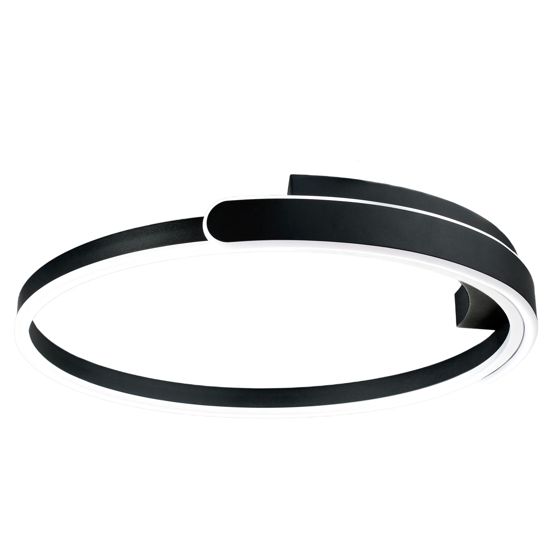 TOOLIGHT taklampa APP1925-C Black LED Svart 49,5x49,5xcm