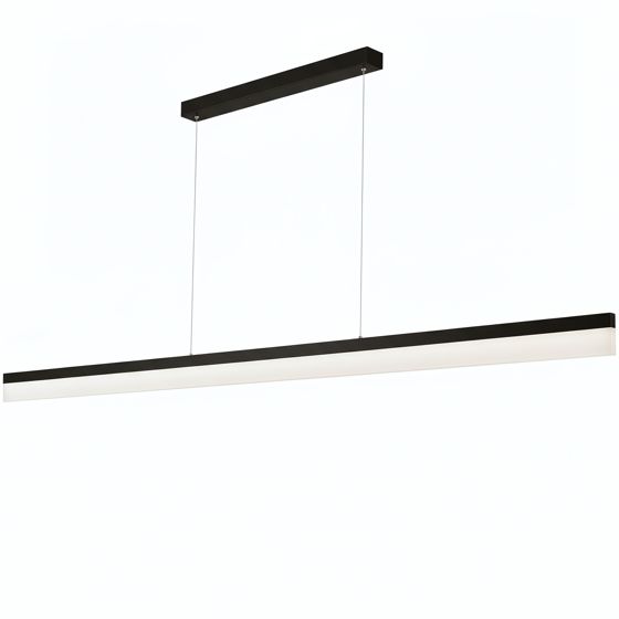 TOOLIGHT hängande taklampa APP1695-CP 200cm LED Svart 200x1,2x150cm
