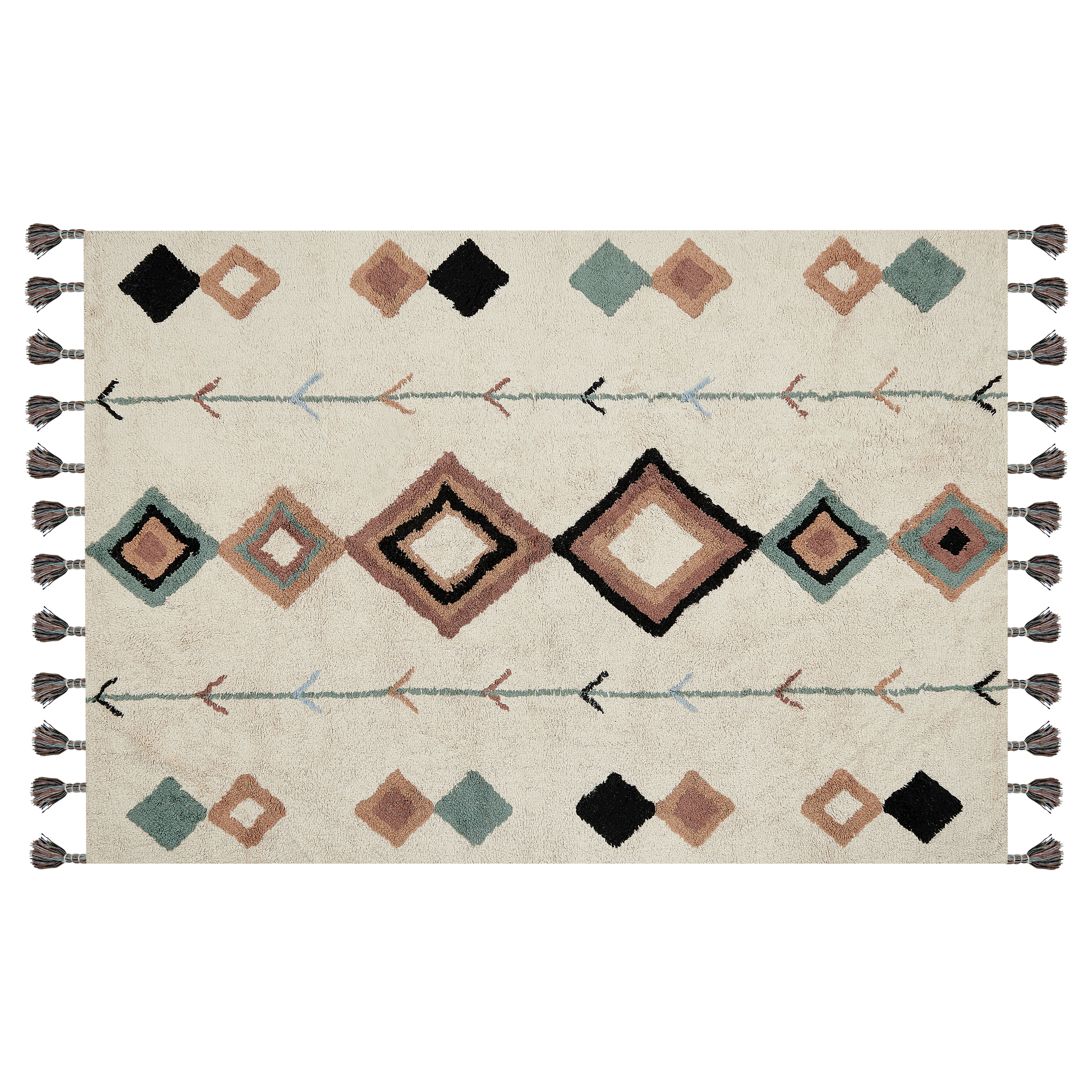 Matta ESKISEHIR Beige 140 x 200 cm Bomull
