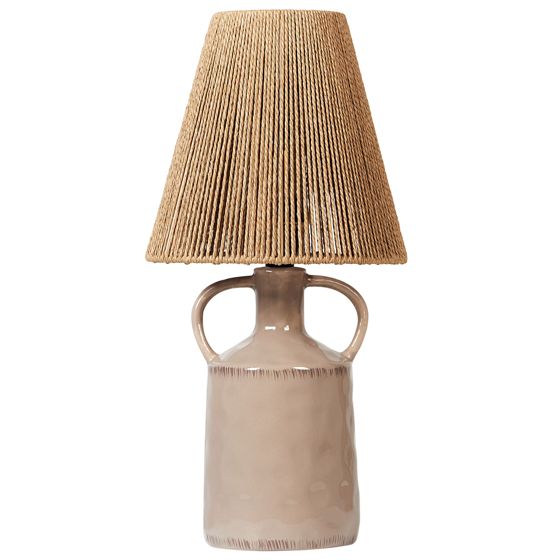 Bordslampa LARISSOS Keramik Taupe
