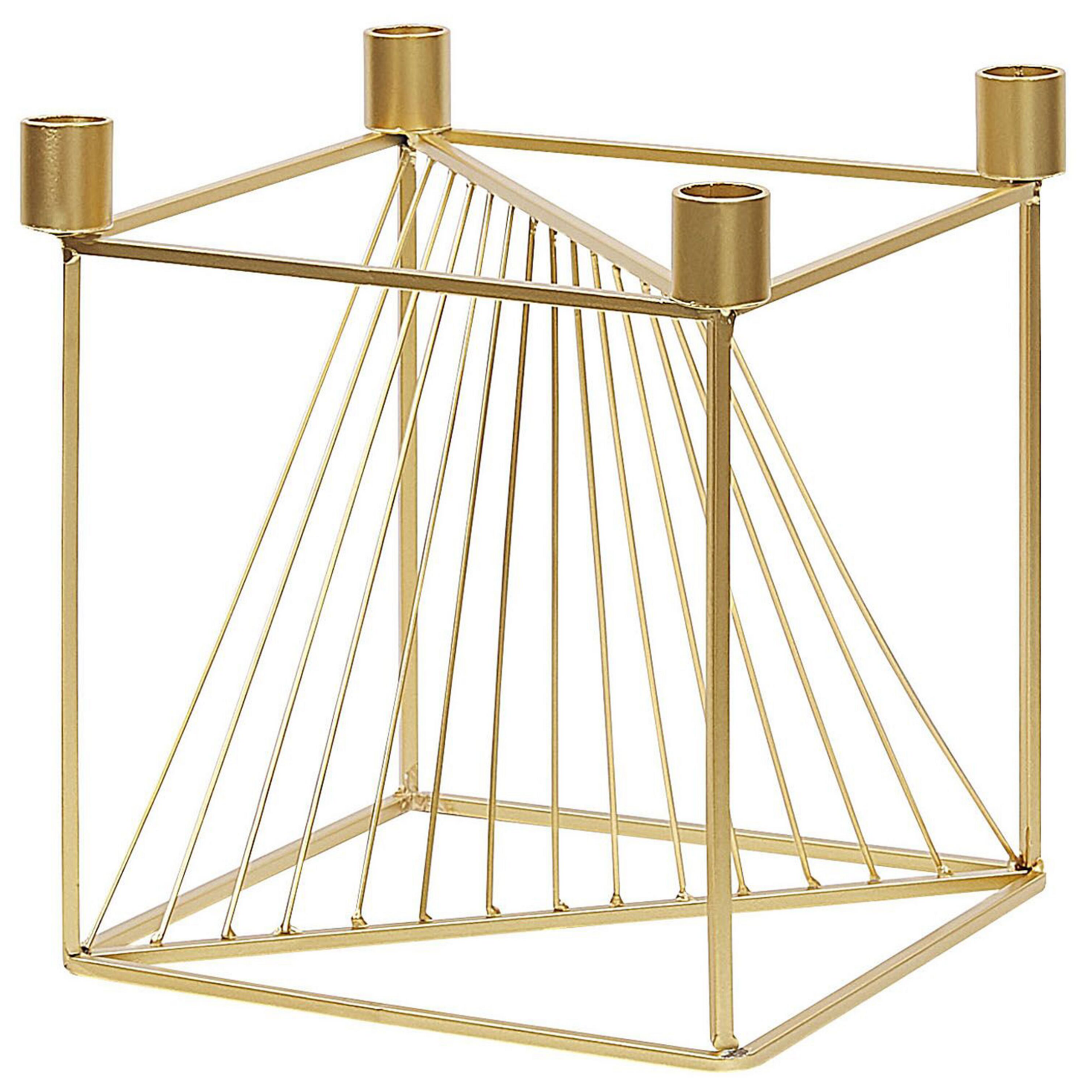 Ljusstake MINDORO 23 cm Metall Guld