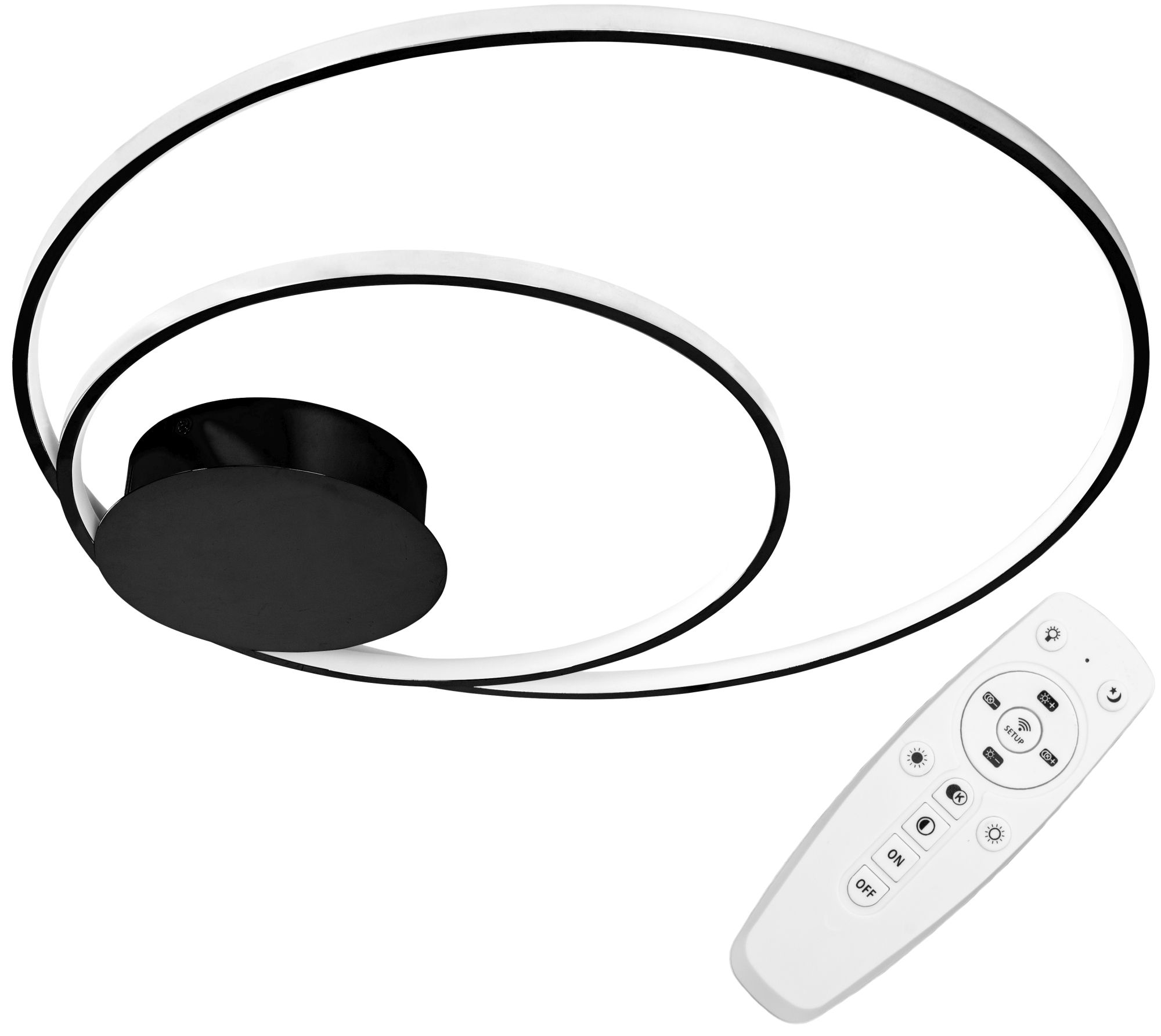 TOOLIGHT taklampa APP802-C 60CM LED Svart 60x60x60cm