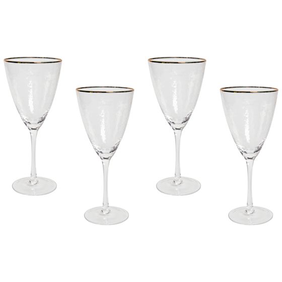 Set med 4 vinglas TOPAZ 380 ml Transparent