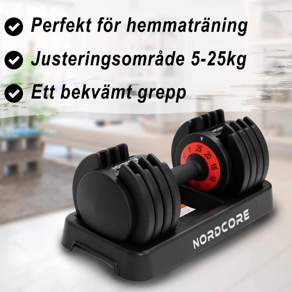Nordcore Justerbar hantel Core 25 kg
