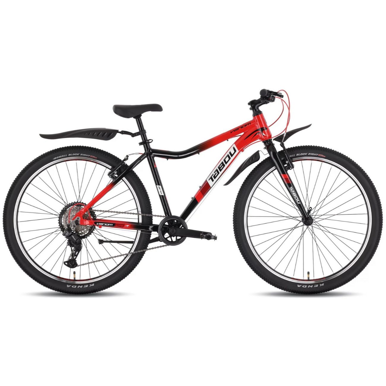 Tabou Venom Lite ungdomscykel, 27,5" 15" M, röd/svart