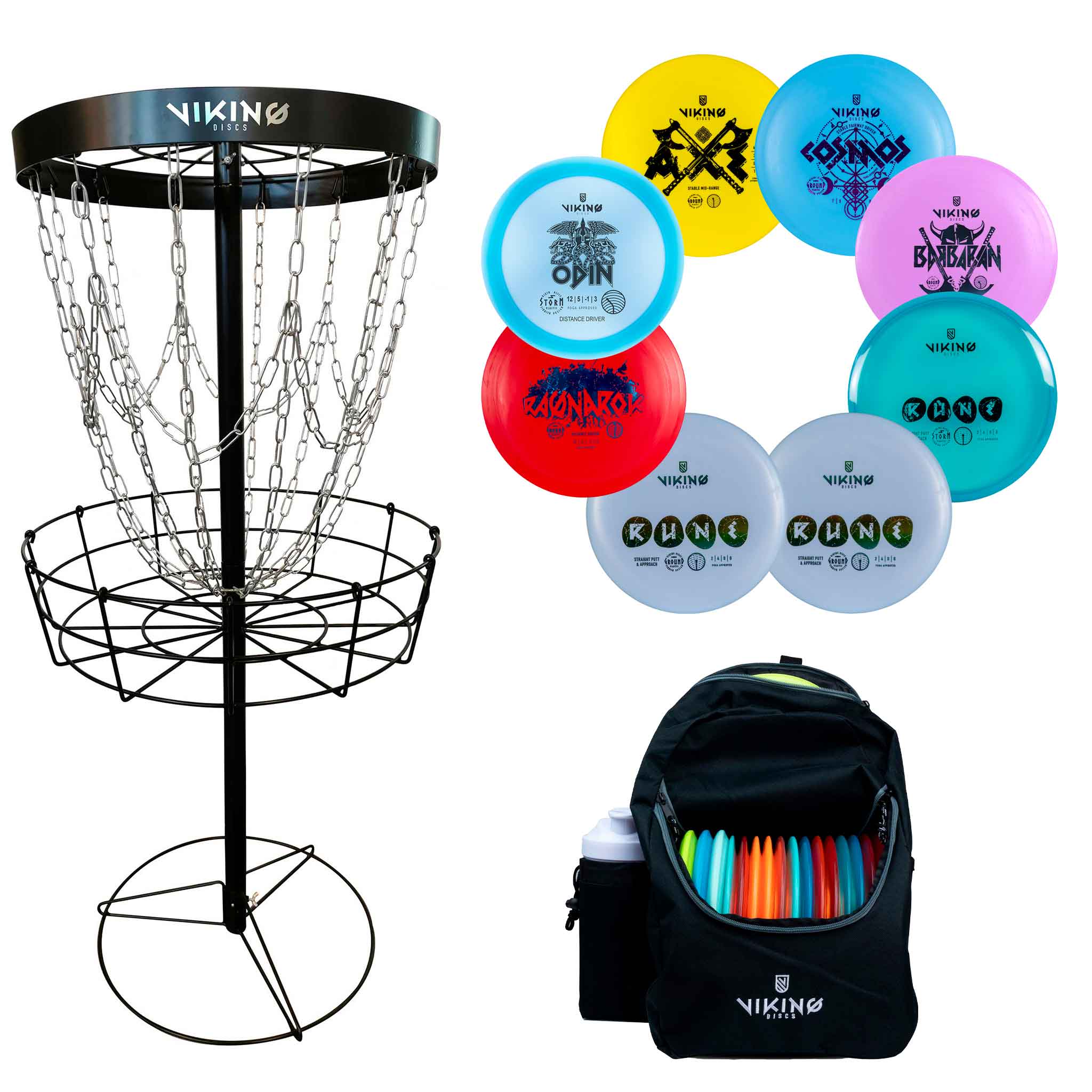 Viking Discs Challenger frisbeegolfkorg-set