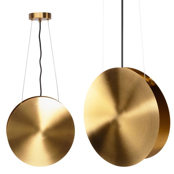 TOOLIGHT hängande taklampa LED APP1377-CP Svart/Guld 50x30x50cm