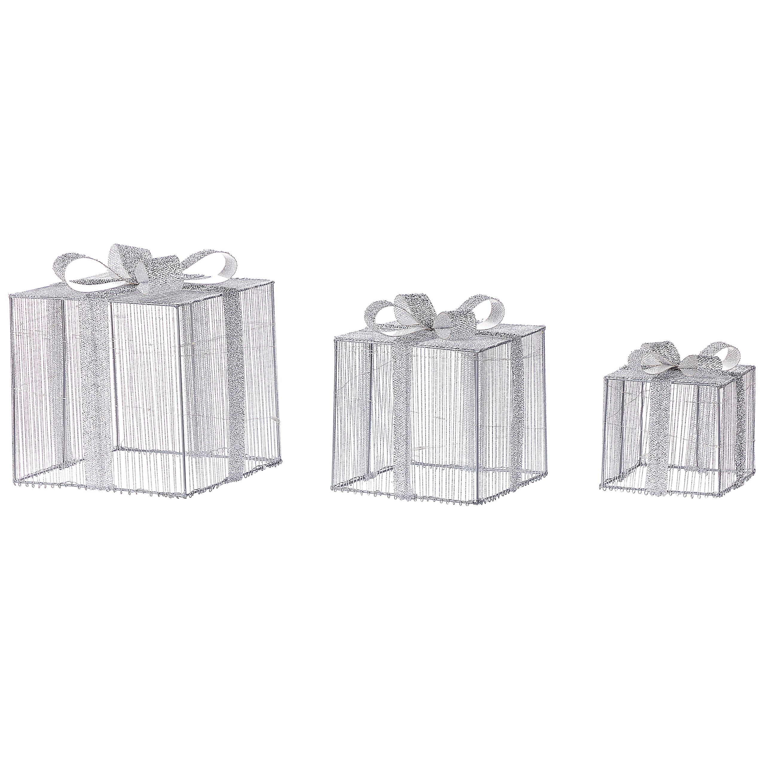Utomhusdekoration LED ARNES 25/20/15 cm Julklappar Silver