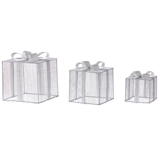 Utomhusdekoration LED ARNES 25/20/15 cm Julklappar Silver