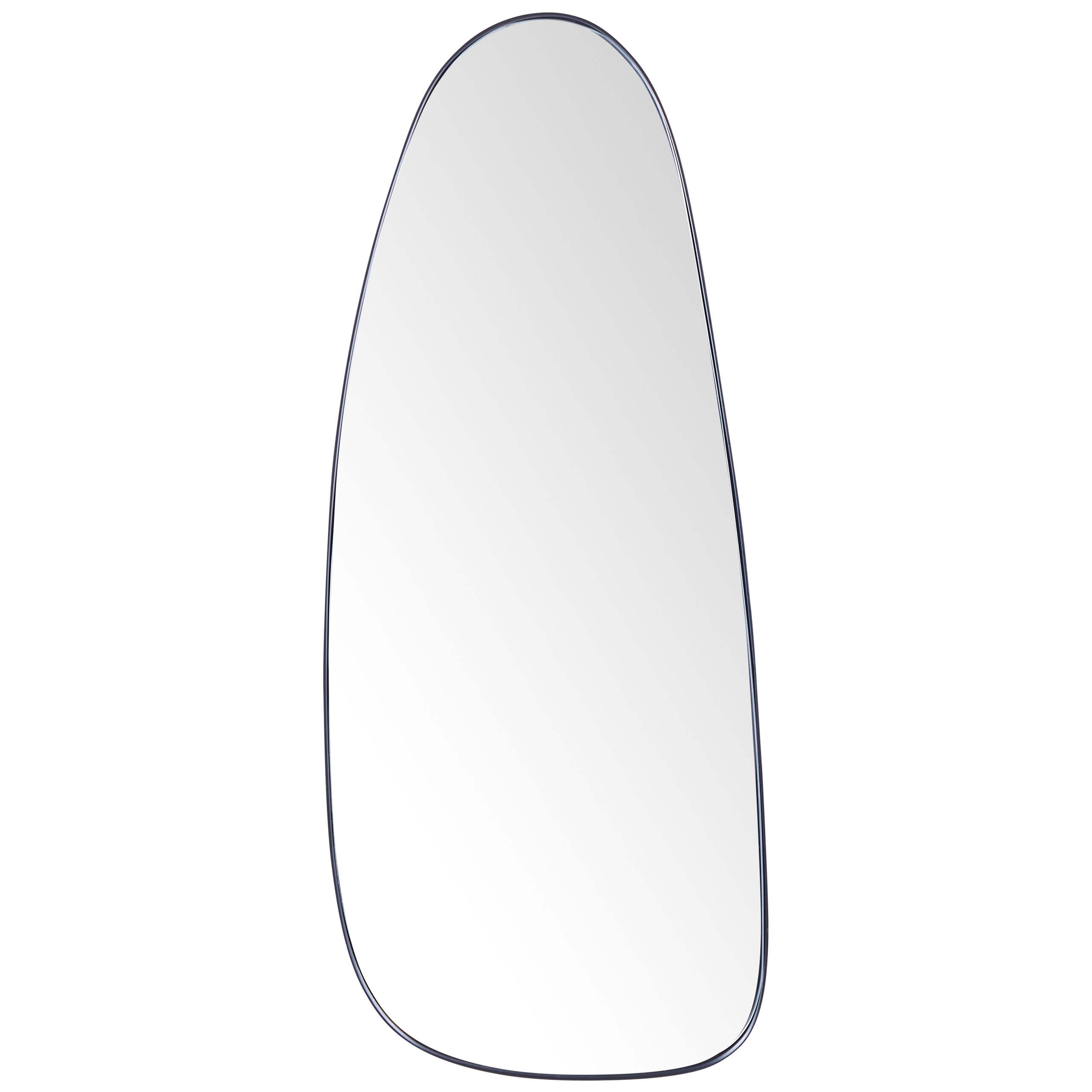 Väggspegel CERGY 39 cm 95 cm Metall Svart