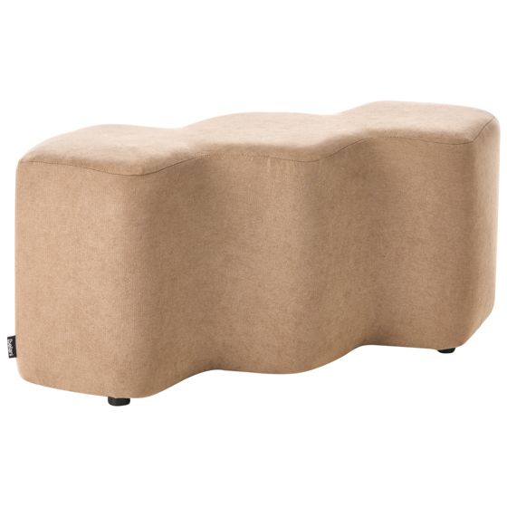 Klädd bänk LITTLETON Beige