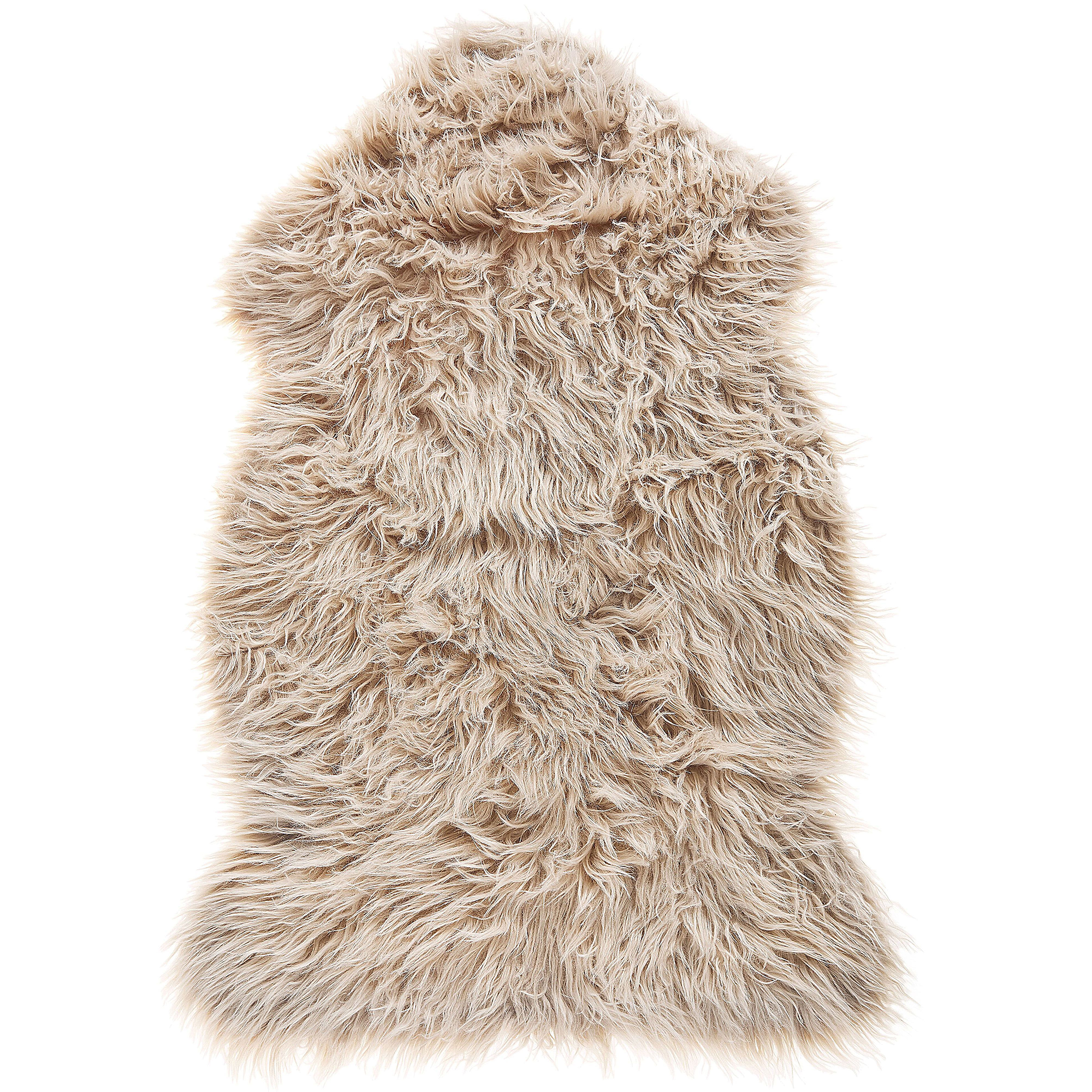 Fuskpälsmatta MUNGO Beige 63 x 95 cm