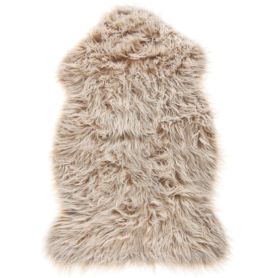 Fuskpälsmatta MUNGO Beige 63 x 95 cm