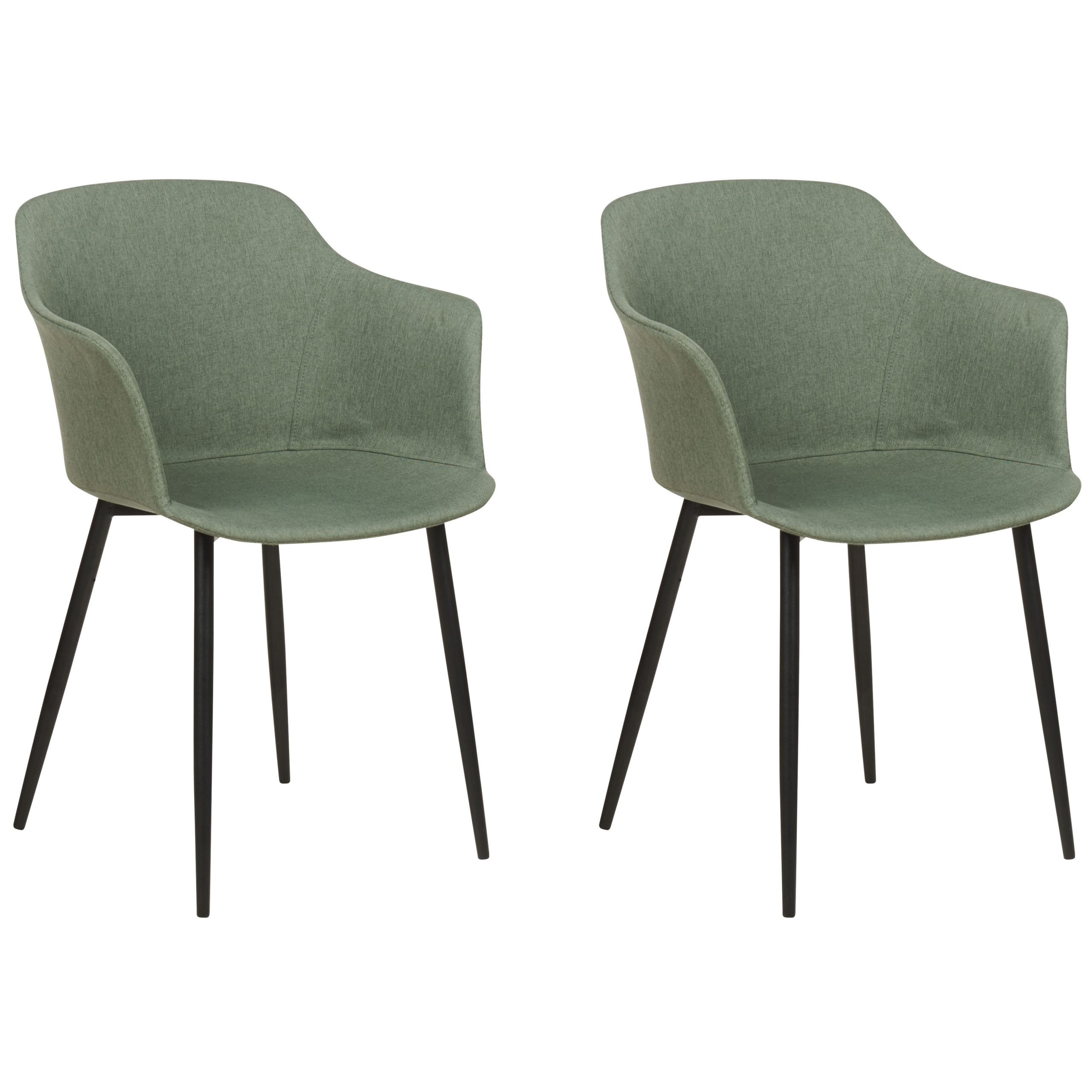 Set med 2 matstolar ELIM Mörkgrön