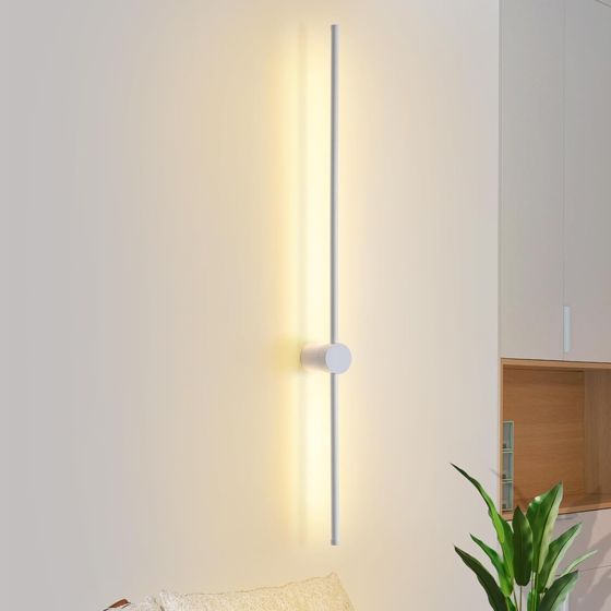 NETTLIFE LED-vägglampa modern inomhusvägglampa 100 cm varmvit 3000 K justerbar