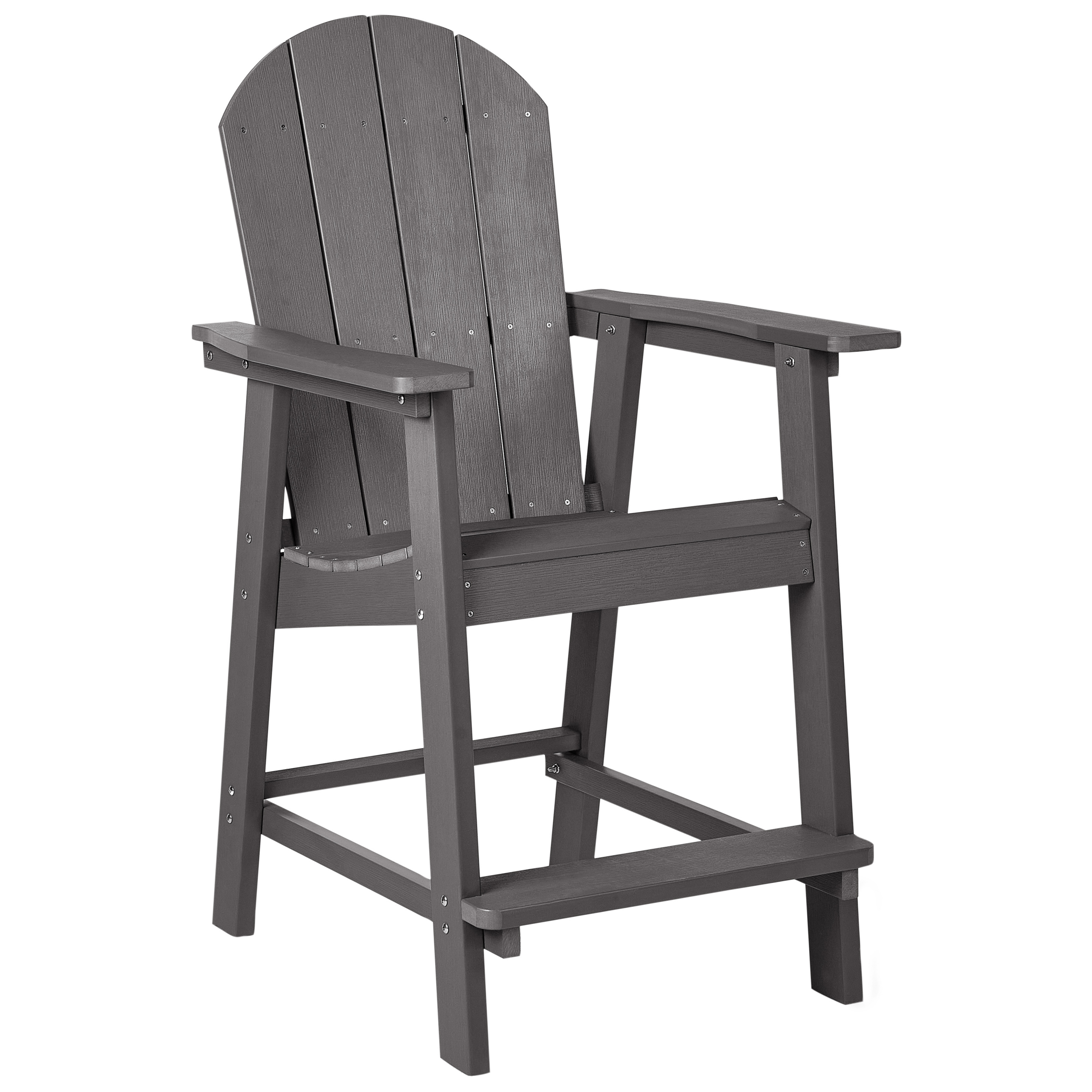 Trädgårdsbarstol ADIRONDACK Syntetiskt material Mörkgrå