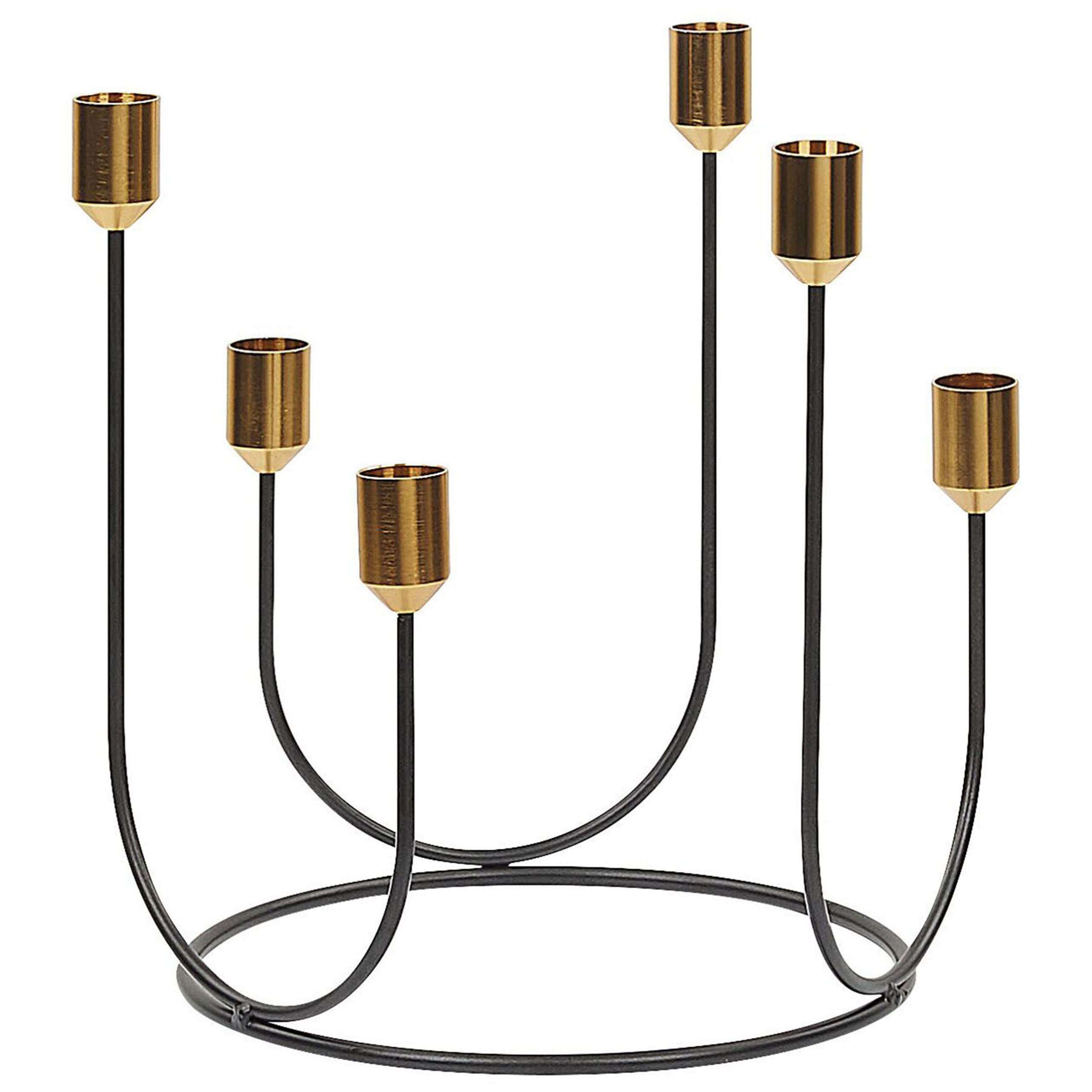 Ljusstake PANAY 25 cm Metall Svart