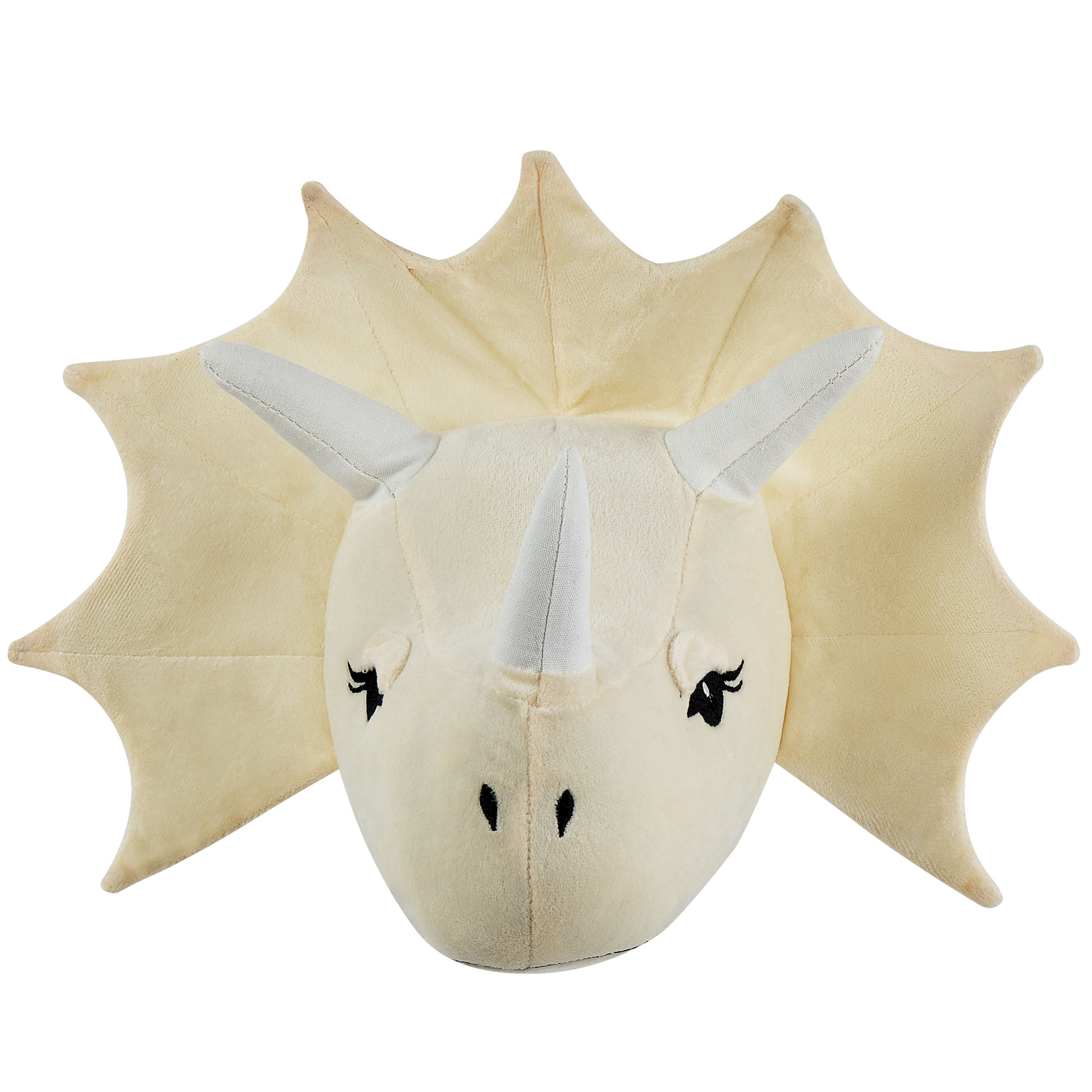 Väggdekoration för barn Dinosaurie REXX 29 cm Bomull Ljusbeige
