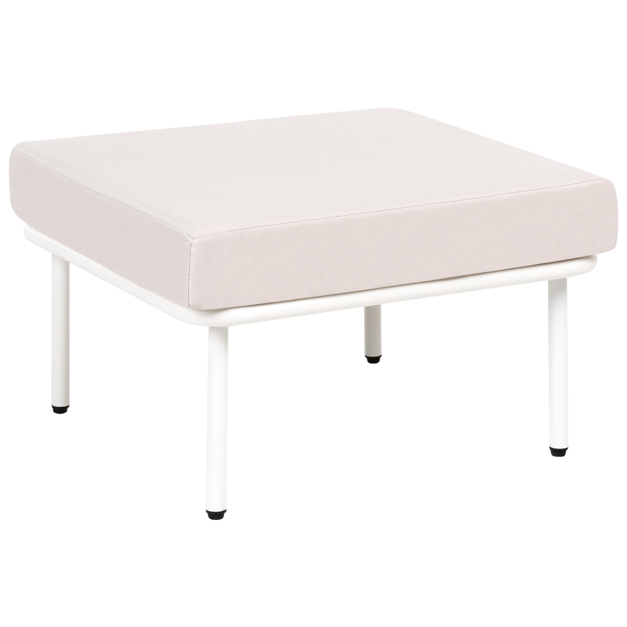 Fotpall BAUCINA Ljusbeige