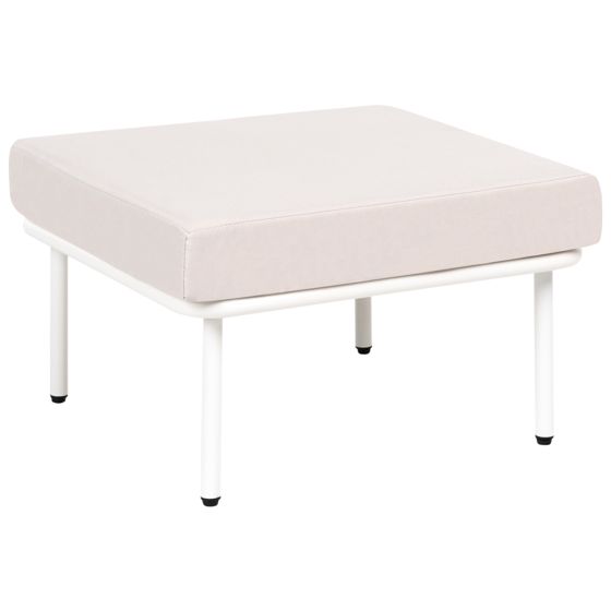 Fotpall BAUCINA Ljusbeige