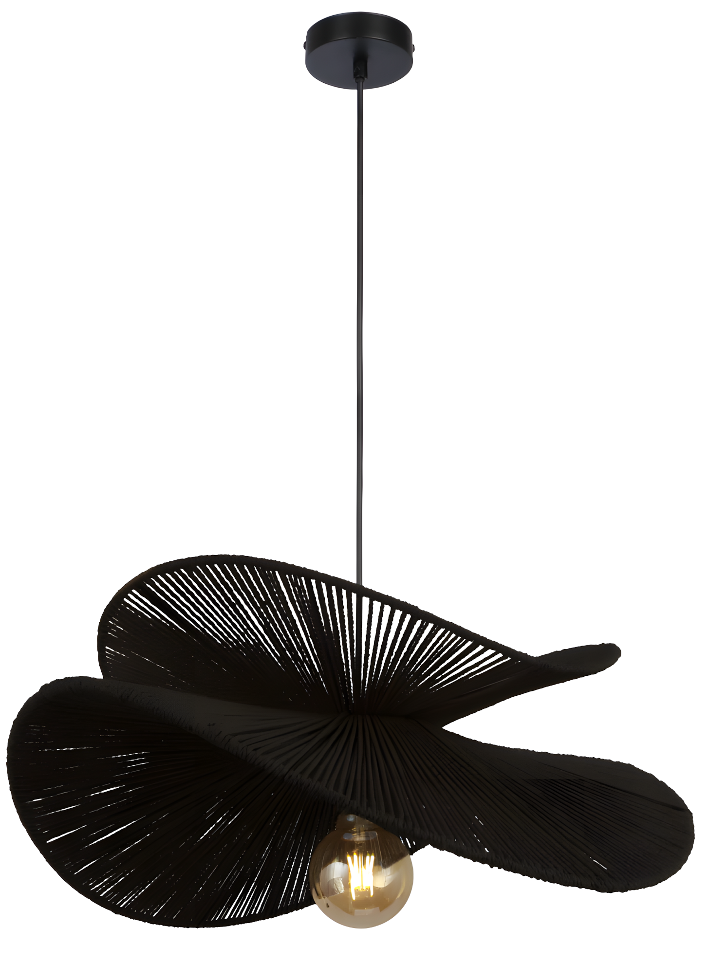 TOOLIGHT hängande taklampa APP1833-1CP Svart 61x61x26,5cm