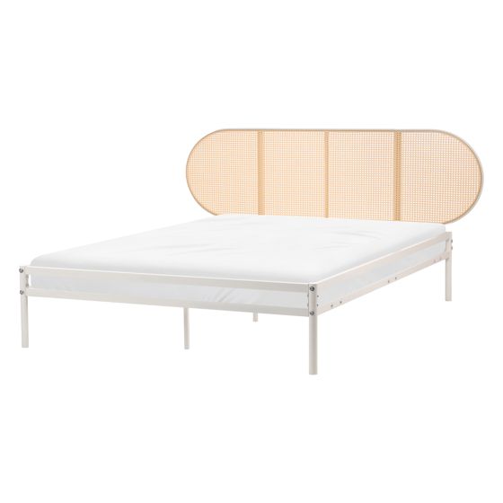 Säng med lamellram Konstrotting BOULIN 140 x 200 cm Beige