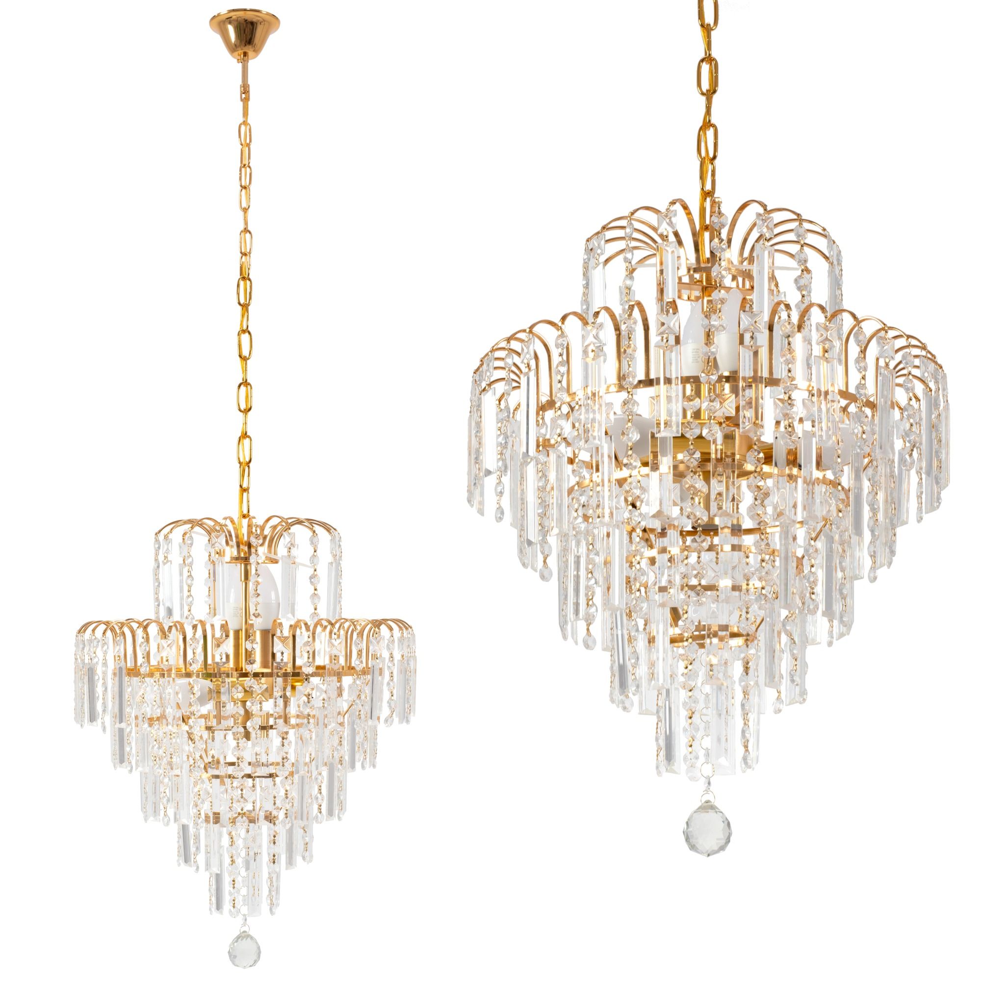 TOOLIGHT hängande taklampa 312358 Guld 40x40x47cm