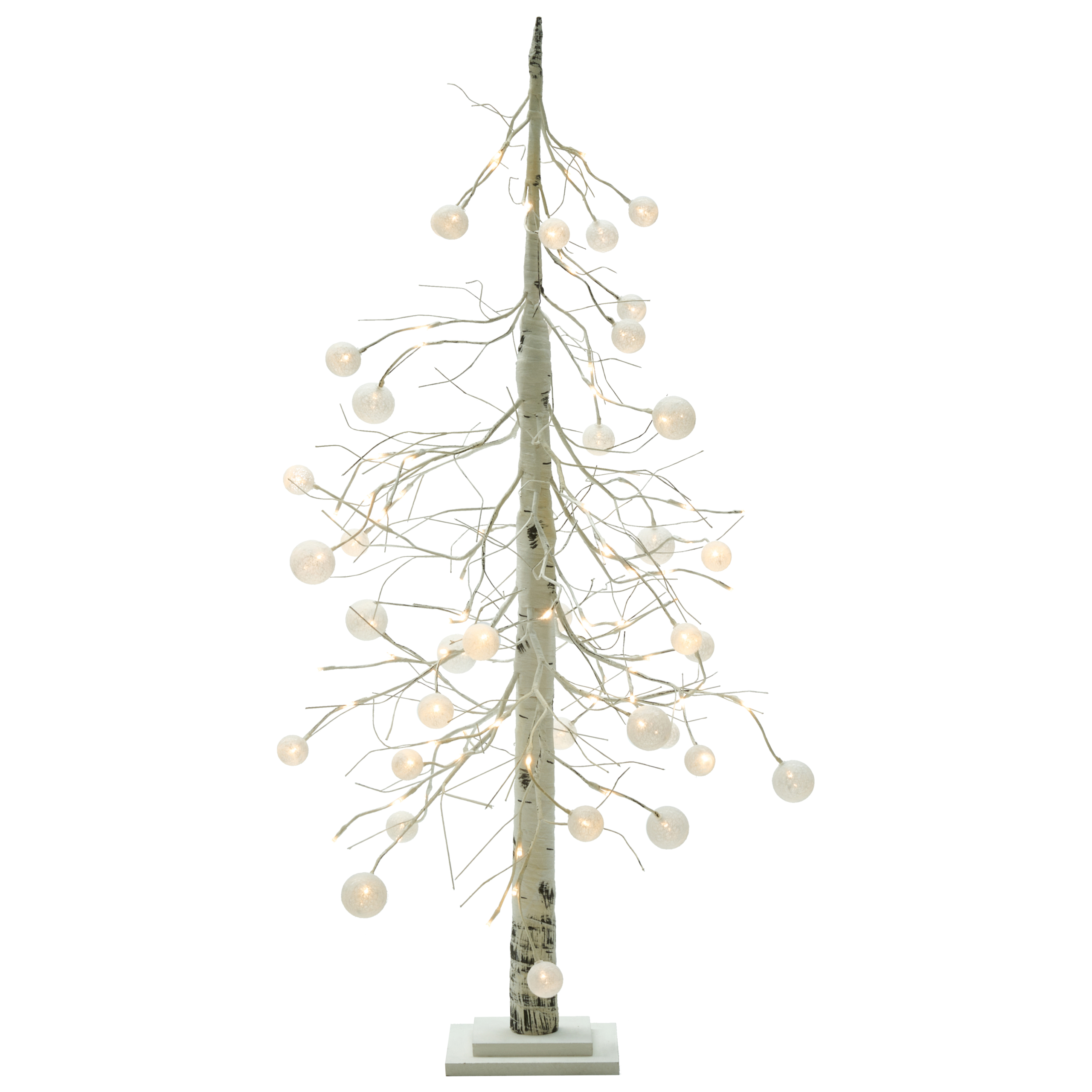 Utomhusdekoration LED HOLAR 122 cm Julgran Vit