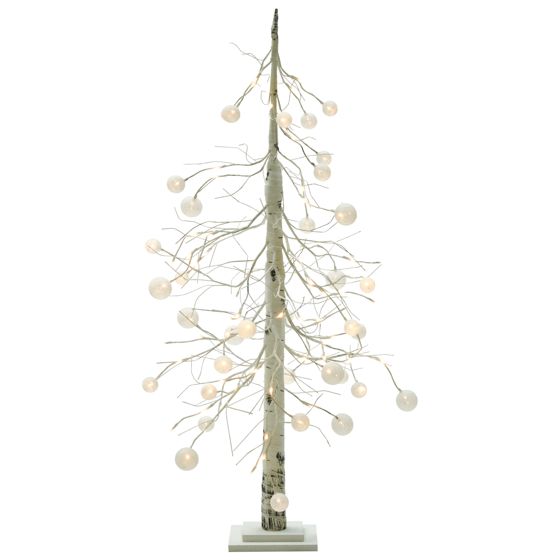 Utomhusdekoration LED HOLAR 122 cm Julgran Vit