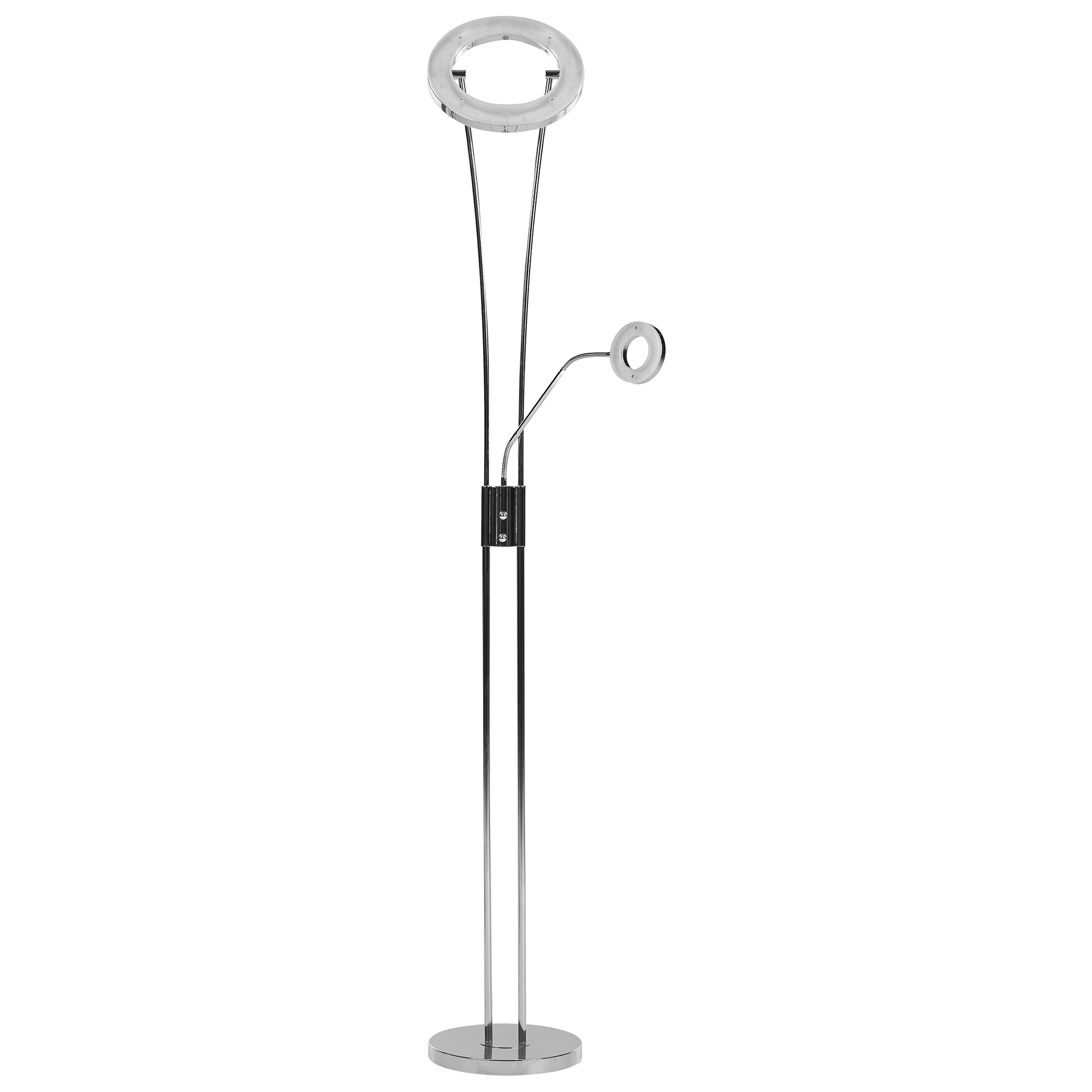 LED-golvlampa KENNET  med dimmer Metall Silver