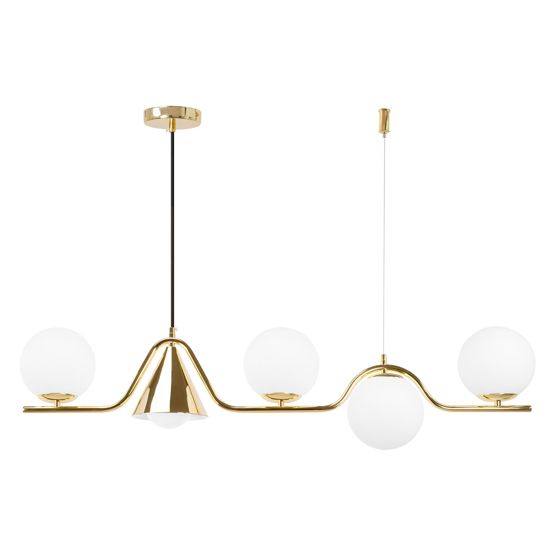 TOOLIGHT hängande taklampa APP1662-5CP Guld 101x101x25cm
