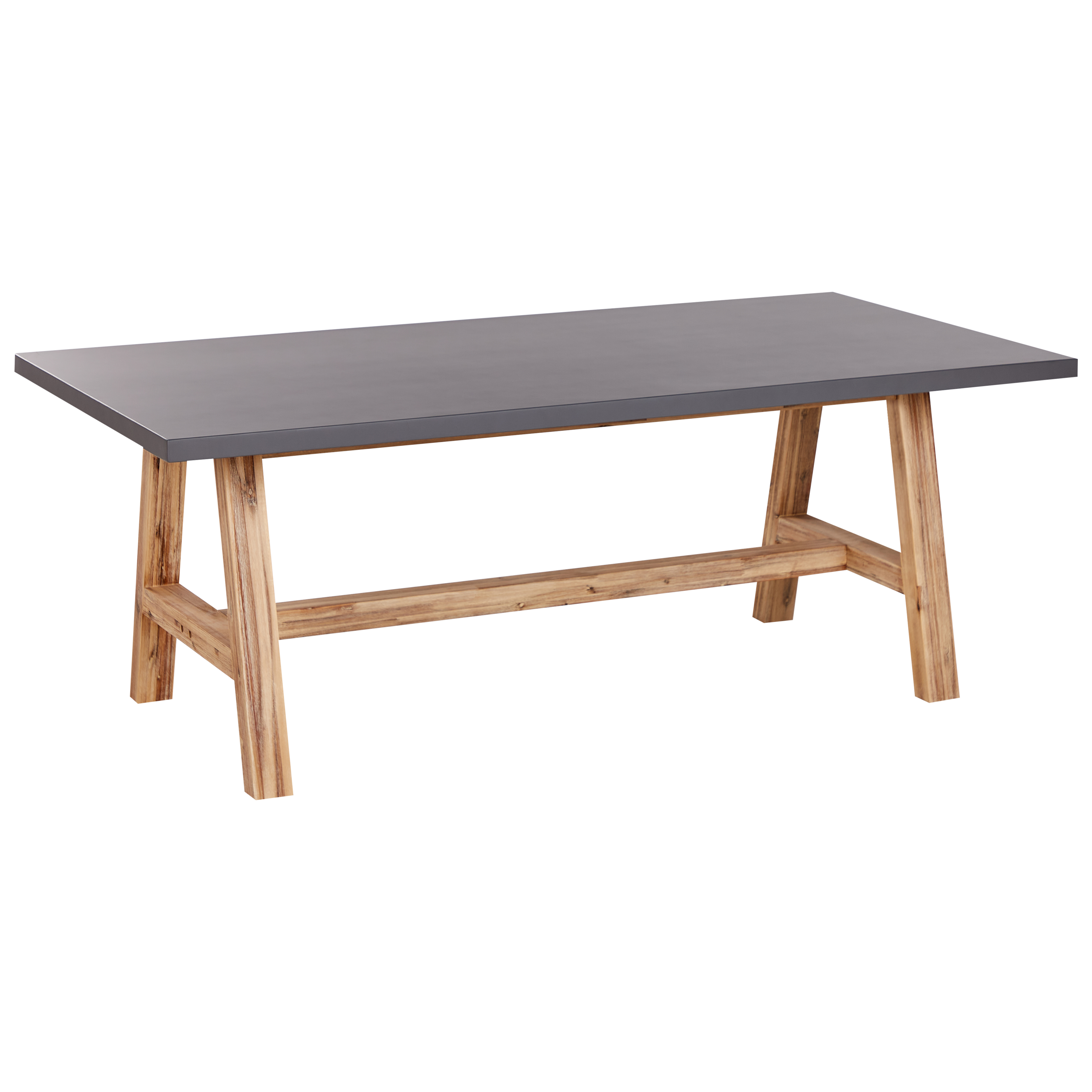 Trädgårdsmatbord TONNARE 200 cm 100 cm Betong Grå