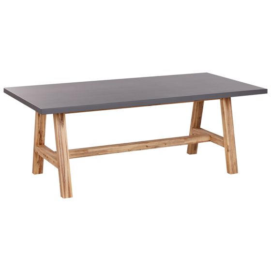 Trädgårdsmatbord TONNARE 200 cm 100 cm Betong Grå