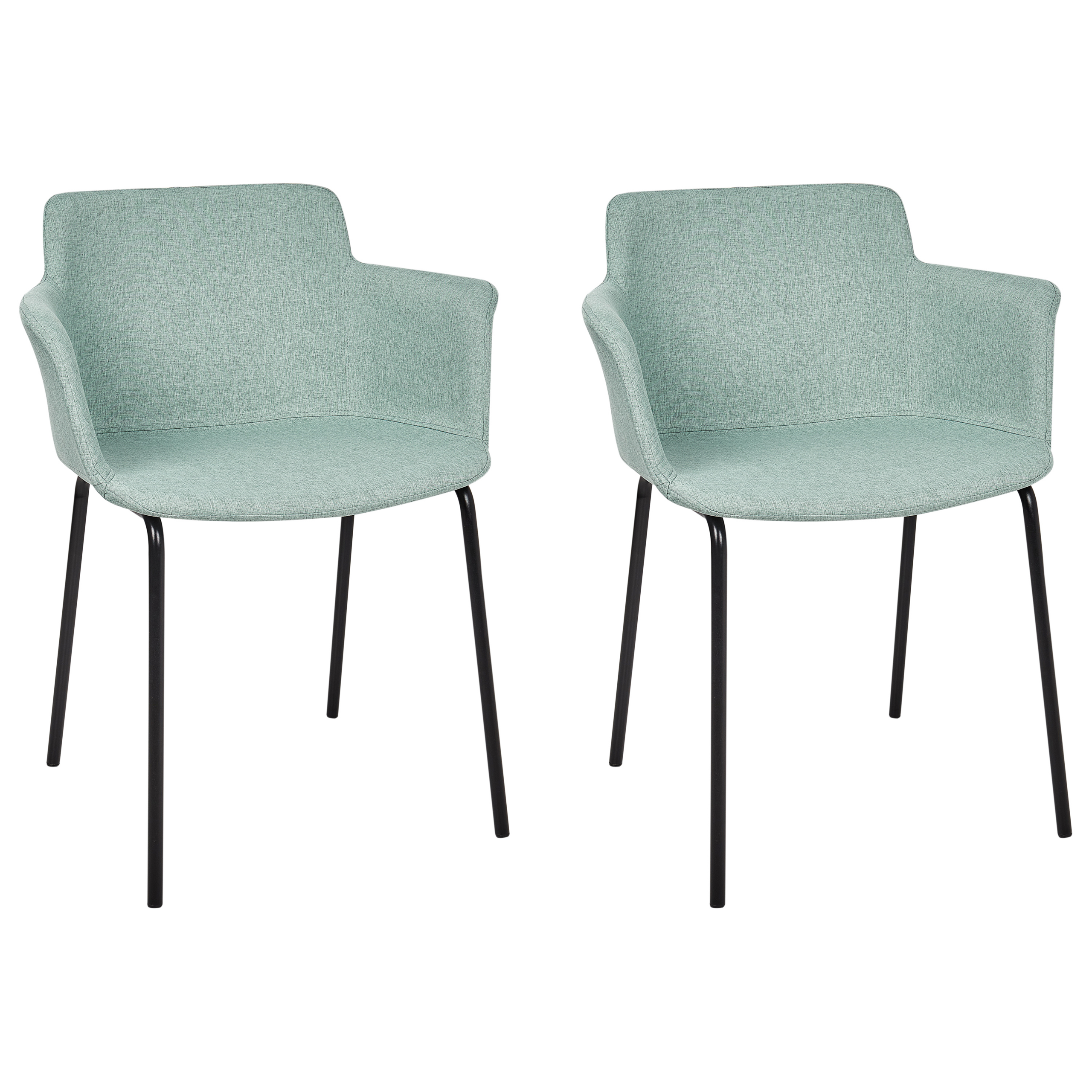 Set med 2 matstolar BELFIELD Mintgrön