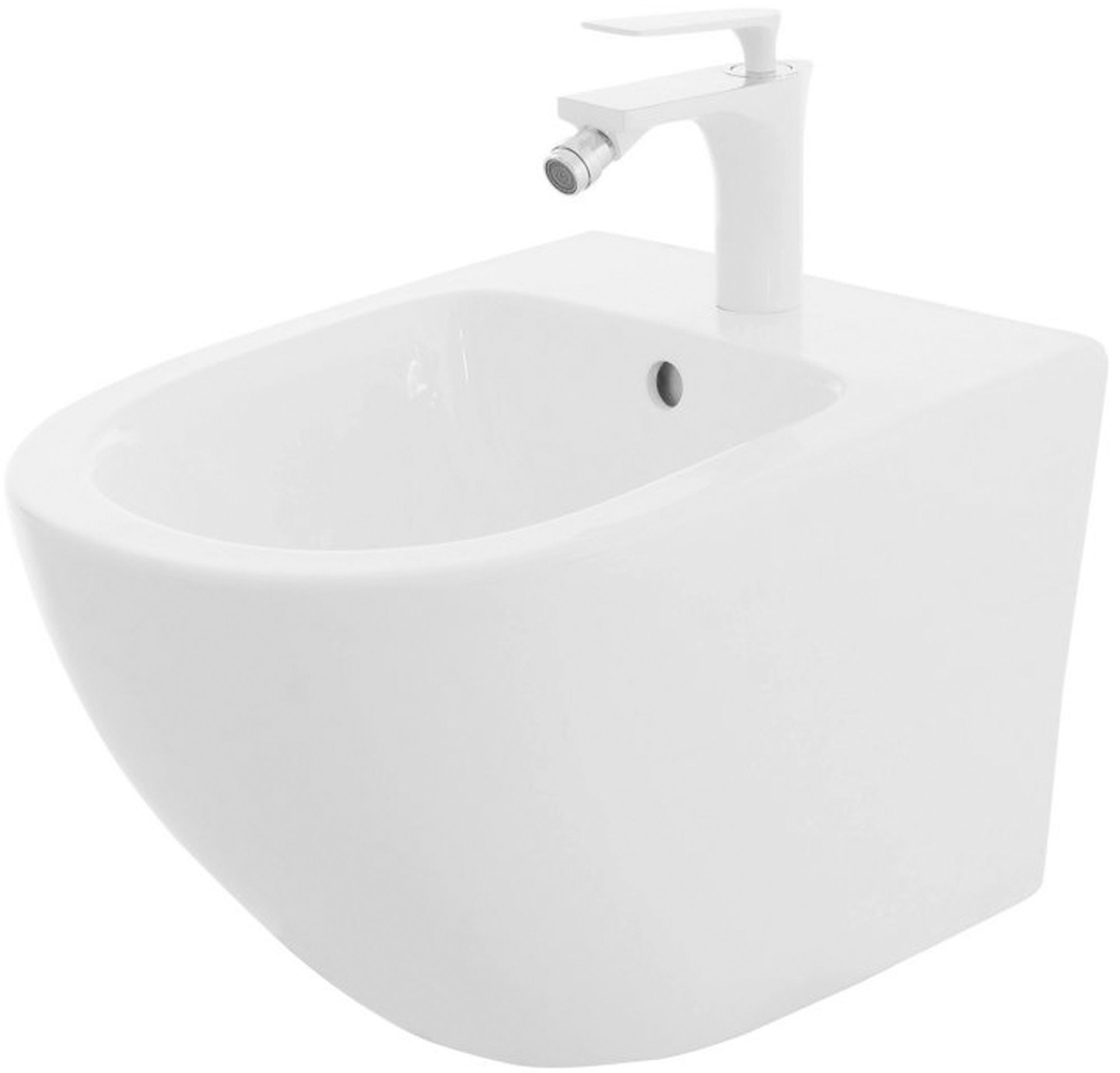 REA Bidé CARLO CARTER MINI Vit, 49,5x37x32,5cm