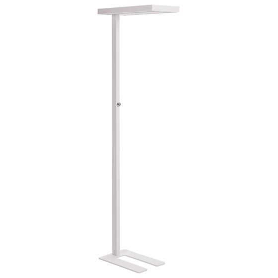 LED-golvlampa TAURUS med dimmer Metall Vit