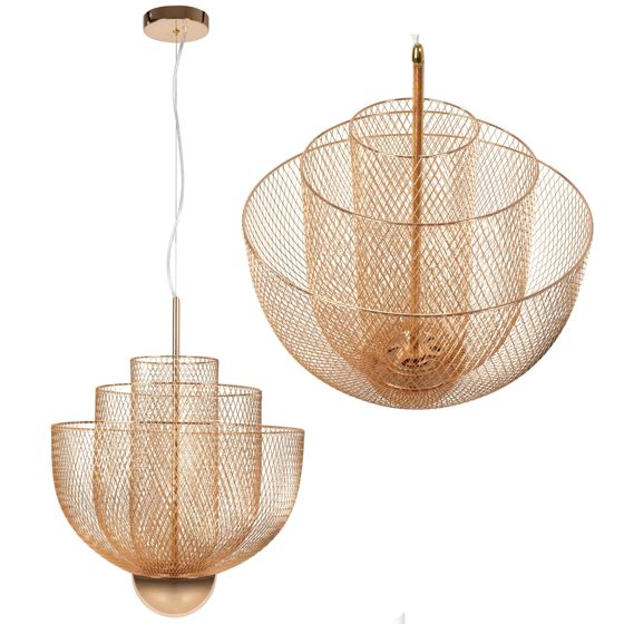 TOOLIGHT hängande taklampa APP888-CP Guld 44x44x157cm